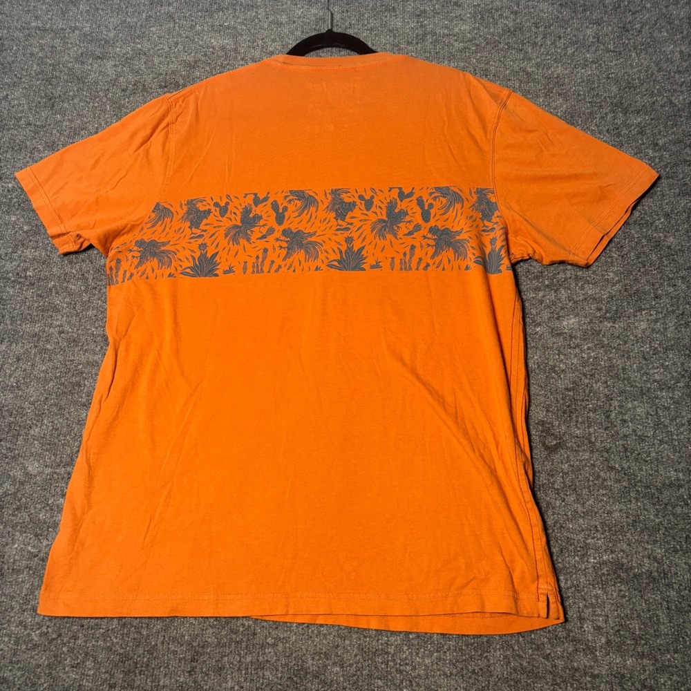 Howler Brothers Pocket Shirt Mens XL Orange Heed The Call Rooster Graphic Print - Picture 2 of 10